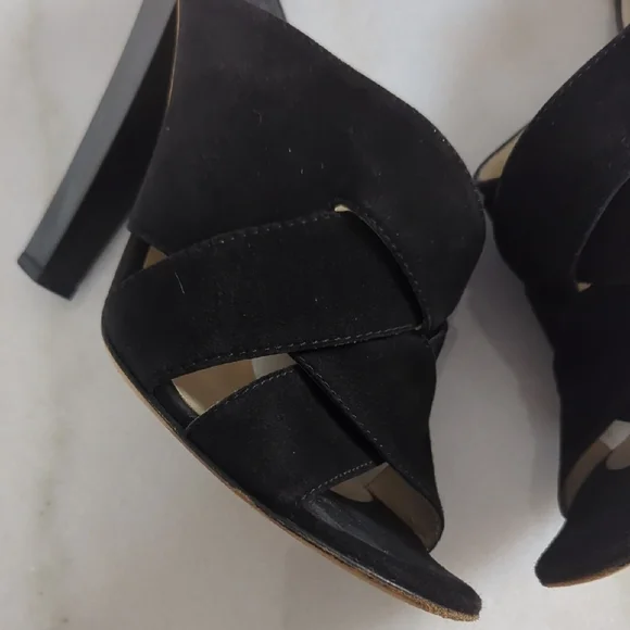 Jimmy Choo Suede Slides Size 8 - Picture 5 of 13